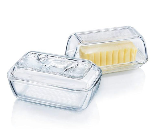 Luminarc Botervloot med Optryk - glas
