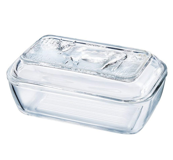 Luminarc Botervloot med Optryk - glas