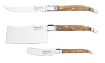 Laguiole Style De Vie Luxury Line Osteskærere Oliventræ 3 - delig