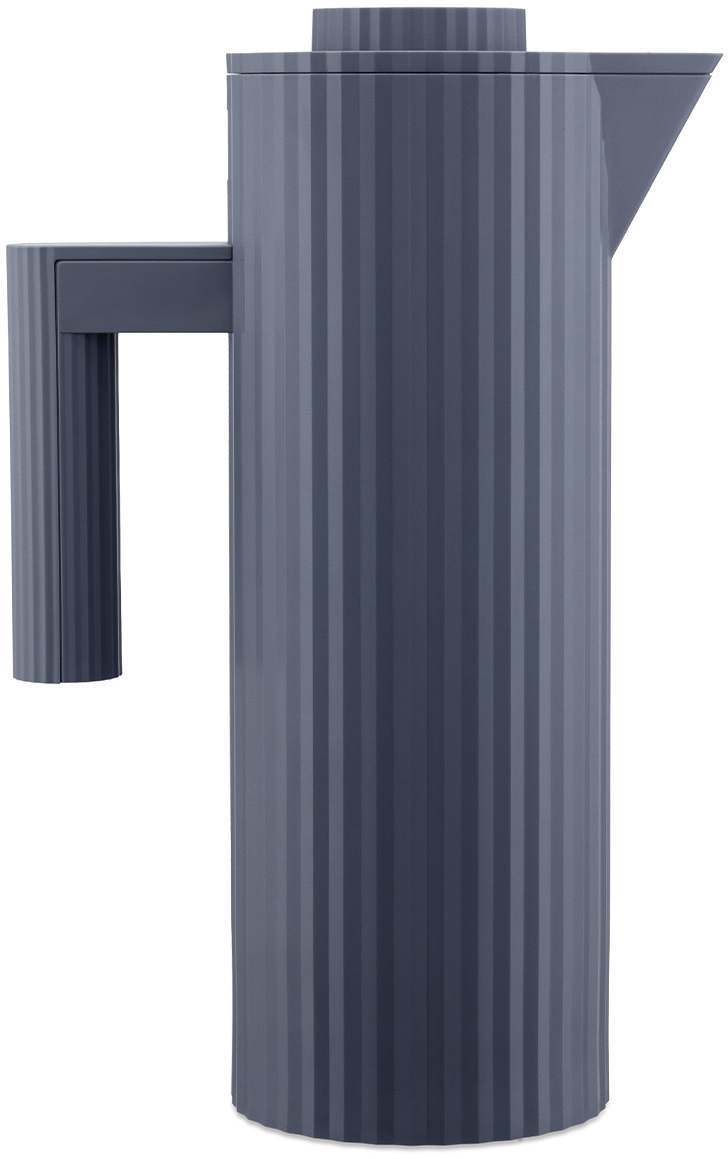 Alessi Thermoskan Plissé Grå - 1 liter - Michele De Lucchi - MDL12 G