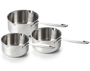Beka Steelpannenset Maestro 5-Ply 3-Delig - ø 16, 18 & 20 cm - egnet til alle varmekilder