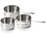 Beka Steelpannenset Maestro 5-Ply 3-Delig - ø 16, 18 & 20 cm - egnet til alle varmekilder
