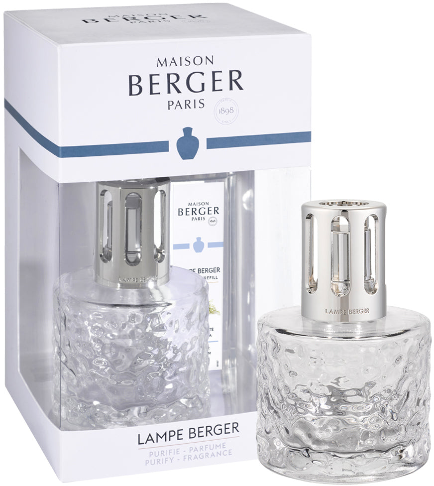 Maison Berger Giftset - Duftbrænder Mirage - Transparent - Thé Blanc Pureté - 250 ml