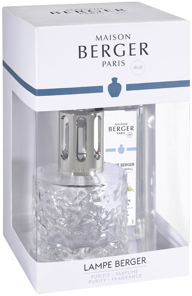Maison Berger Giftset - Duftbrænder Mirage - Transparent - Thé Blanc Pureté - 250 ml