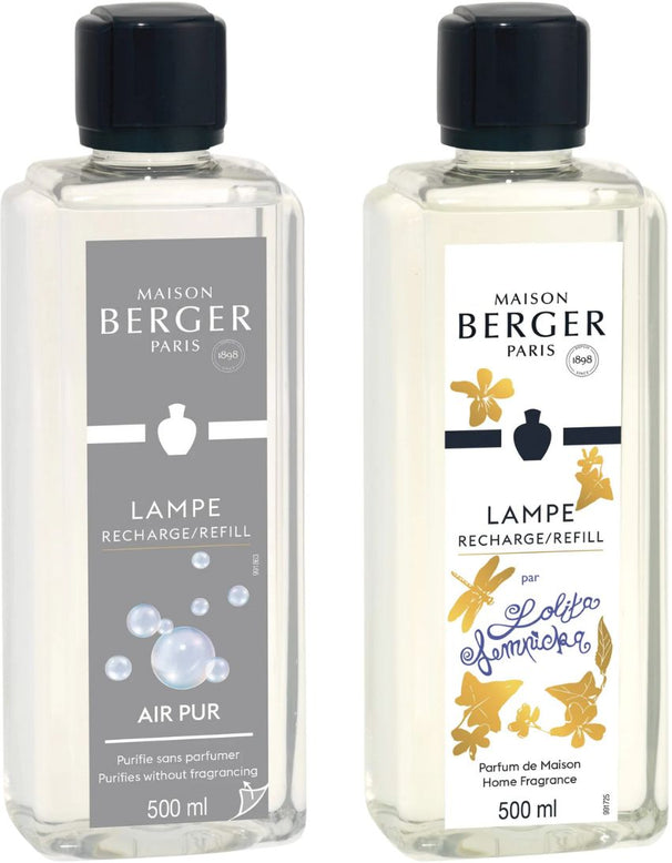 Maison Berger Navulling - til duftbrænder - So Neutral + Lolita Lempicka - 2 x 500 ml