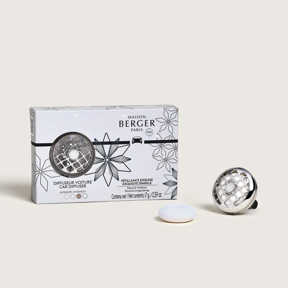Maison Berger Autoparfum / Autodiffuser - Rosalie Exquisite Sparkle - Med genopfyldning
