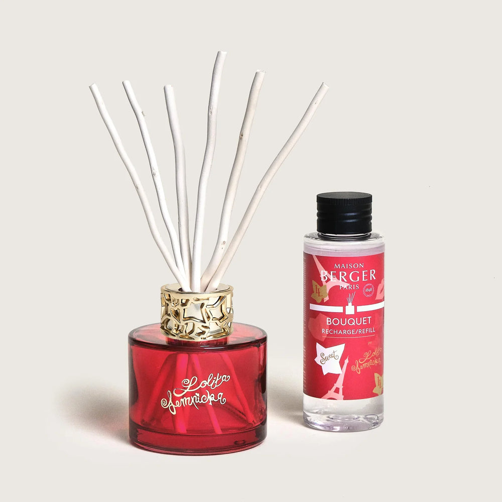 Maison Berger Giftset Duo Lolita Lempicka Sweet - Duftstænger 80 ml & Rumspay 50 ml - Rød