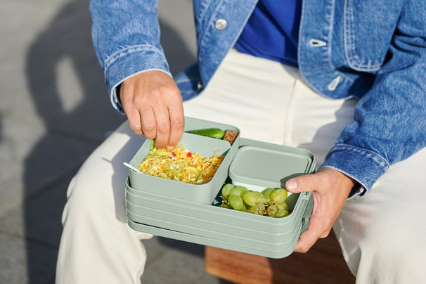 Mepal Madkasse / Lunchbox Take a Break Nordic Sage Large - med 2 Bentobakker