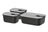 Mepal Opbevaringsbokse EasyClip Nordic Black 3-delt - 2x 450 ml + 1 liter