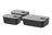 Mepal EasyClip Opbevaringsbokse Nordic Black 3-delt - 2x 700 ml + 1,5 liter