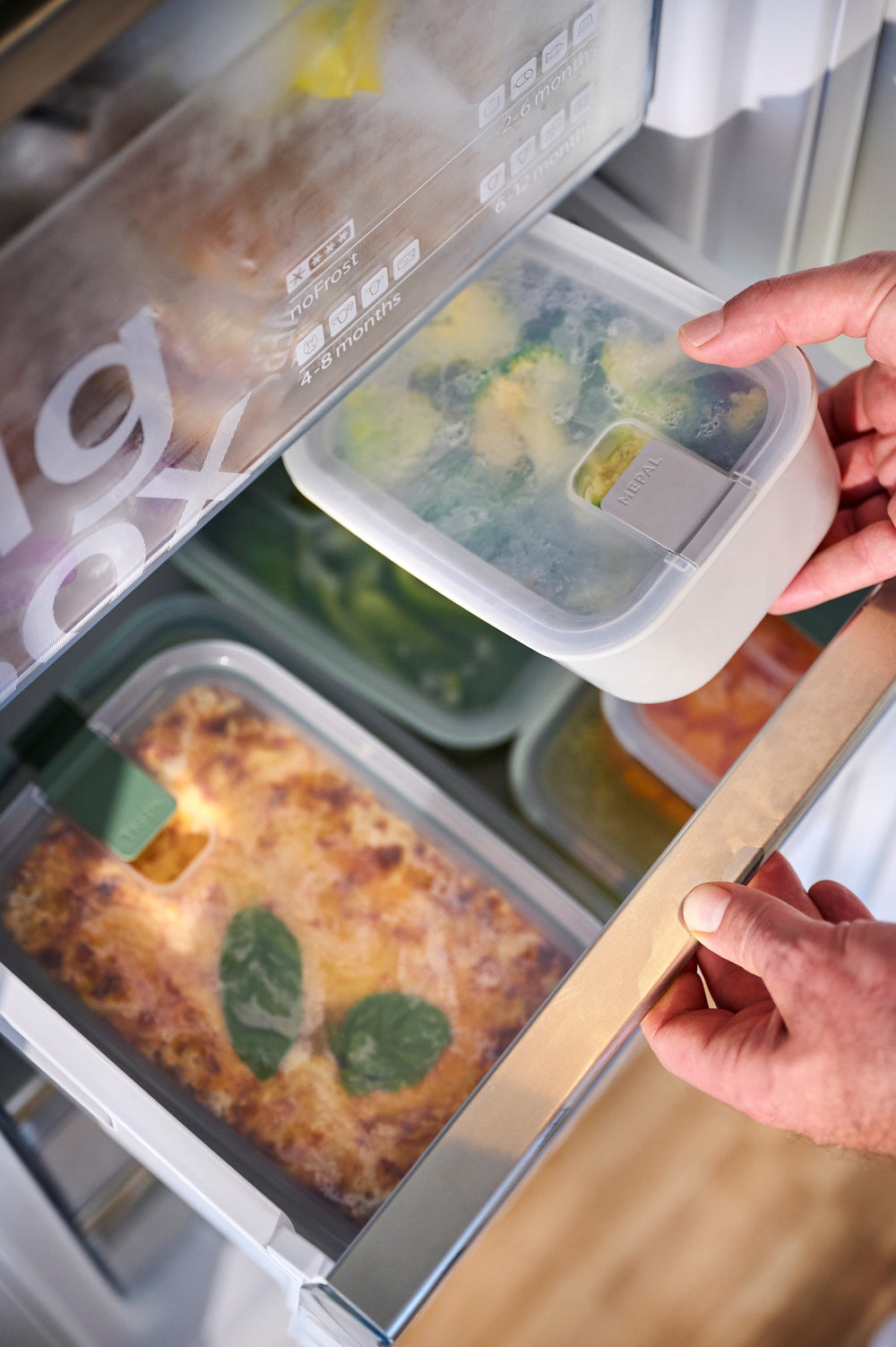 Mepal Ovenschaal / Lasagneschaal med låg EasyClip Nordic Sage - Glas - 1,5 liter