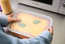 Mepal Ovnsskål / Lasagneskål med låg EasyClip Nordic Sage - Glas - 2,25 liter