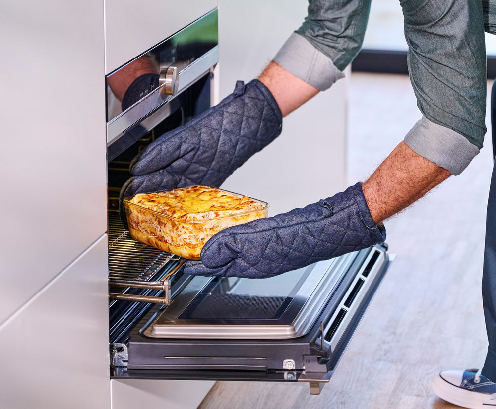 Mepal Ovenschaal / Lasagneschaal med låg EasyClip Nordic Sage - Glas - 1,5 liter