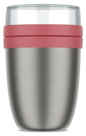 Mepal Thermos Yoghurtbeholder / Lunchpot Ellipse Vivid Mauve - 500 ml + 200 ml