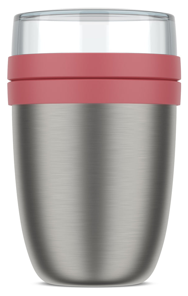 Mepal Thermos Yoghurtbeholder / Lunchpot Ellipse Vivid Mauve - 500 ml + 200 ml
