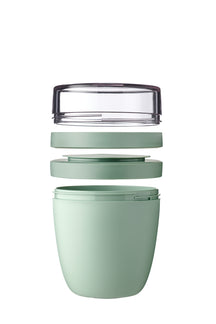 Mepal Yoghurtbeholder / Lunchpot Ellipse Vivid Mauve - 500 ml + 200 ml