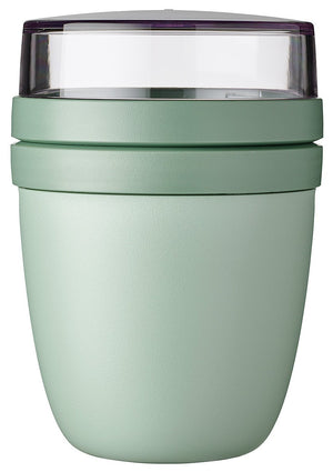 Mepal Yoghurtbeholder / Lunchpot Ellipse Nordic Sage - 500 ml + 200 ml