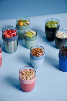 Mepal Yoghurtbeholder / Lunchpot Ellipse Vivid Mauve - 500 ml + 200 ml
