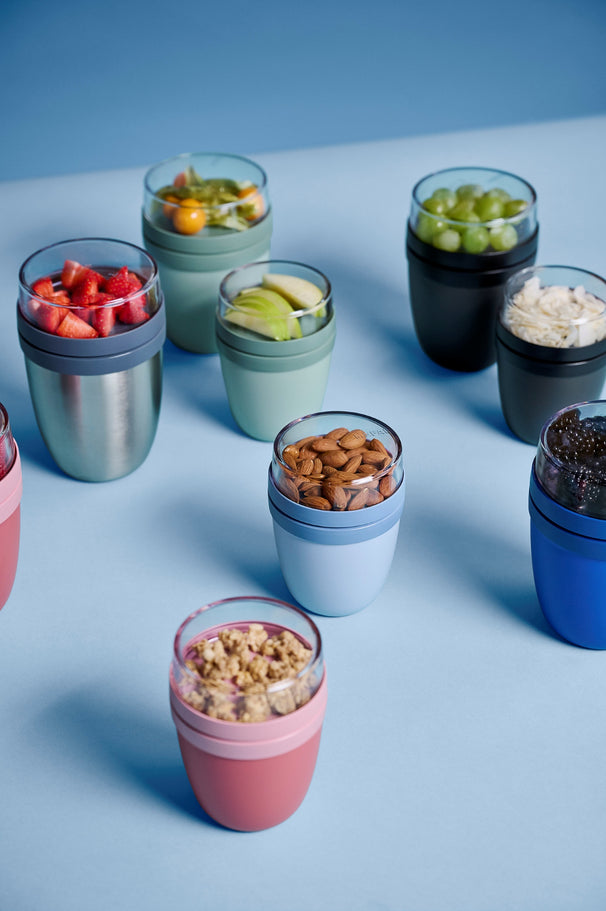 Mepal Yoghurtbeholder / Lunchpot Ellipse Nordic Sage - 500 ml + 200 ml