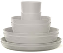 Mepal Serviesset Silueta Nordic White 8-delt / 2 personer - 2 tallerkener, 2 dybe tallerkener, 2 skåle og 2 kopper