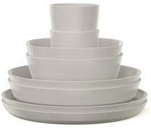 Mepal Serviesset Silueta Nordic White 8-delt / 2 personer - 2 tallerkener, 2 dybe tallerkener, 2 skåle og 2 kopper