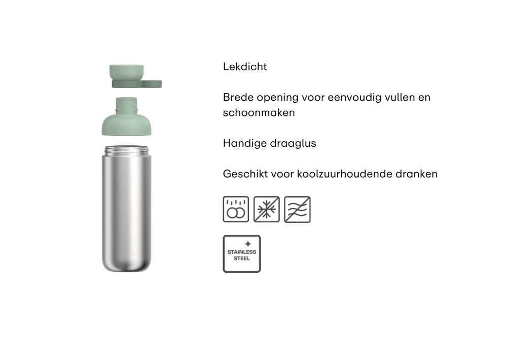 Mepal Vandflaske Vita Nordic Sage - Rustfrit Stål - 700 ml