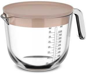 Mepal Glas Målbeholder Chef It Chalk - med Låg - 1 liter