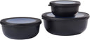 Mepal Opbevaringsbokse Cirqula Nordic Black Rund 3-delt - 350 ml + 750 ml + 1,25 liter