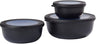 Mepal Opbevaringsbokse Cirqula Nordic Black Rund 3-delt - 350 ml + 750 ml + 1,25 liter