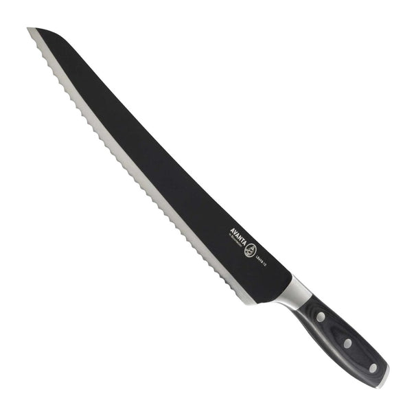 Messermeister Brisketkniv / Kødkniv Takket Avanta BBQ 25 cm - Sort Titaniumklinge