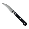 Messermeister Tourneermes Meridian Elite 6 cm met zwart heft, vrijstaand op witte achtergrond