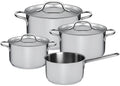 Sola Pannenset Mirage 4-Delig RVS - Kookpan ø 16, 18, 20 cm & Steelpan ø 16 cm - egnet til alle varmekilder