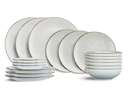 Cosy & Trendy Serviesset Murano 18-delig / 6 personer - 6 dinerborden, 6 ontbijtborden og 6 dybe borden