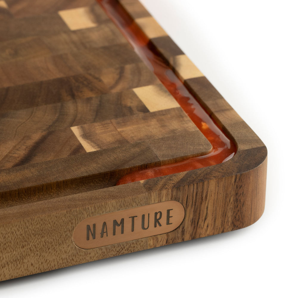 Namture Snijplank Acacia XL - 40 x 30 cm - Houten Snij- en Bereidingsplank