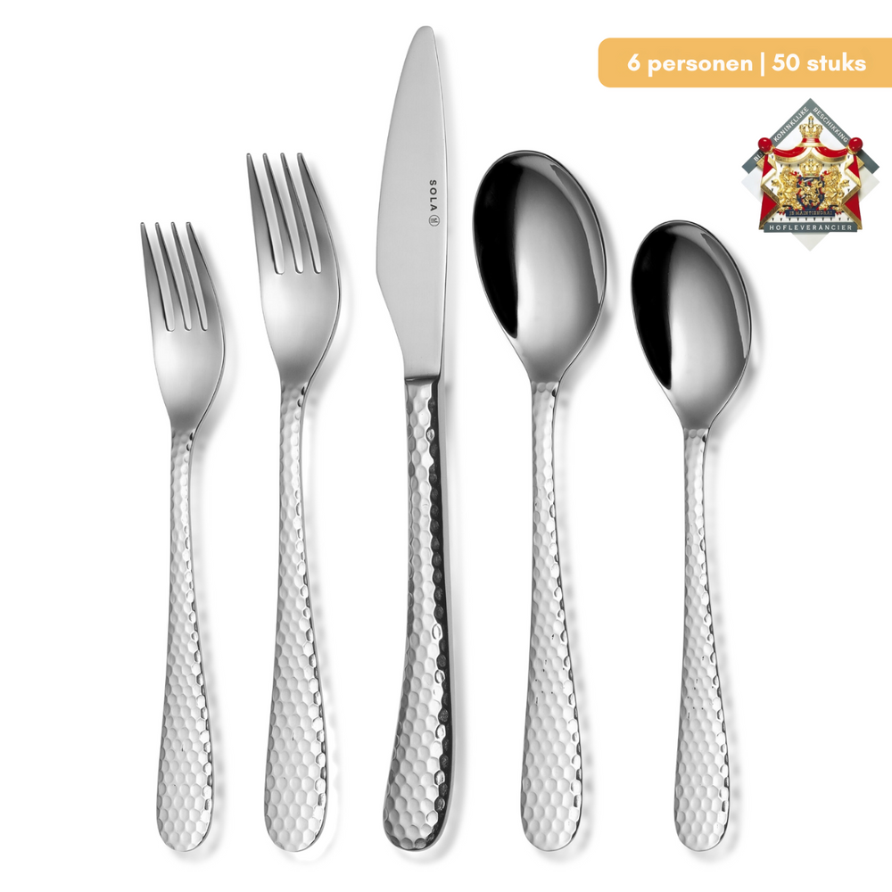 Sola Bestekset Lima - 18/10 RVS - 50 delig / 6 personer