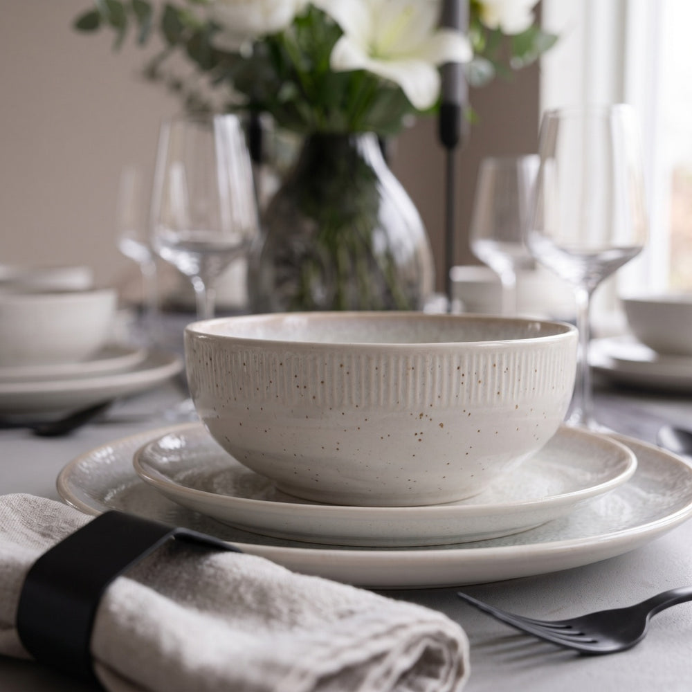 Cookinglife Morgenmadstallerkener / Desserttallerkener Nola Beige ø 21 cm - 6 Styk