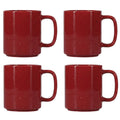 ONA Mokken Fika Burgundy 330 ml - 4 stuks