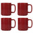 ONA Mokken Fika Burgundy 330 ml - 4 stuks