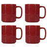 ONA Mokken Fika Burgundy 330 ml - 4 stuks