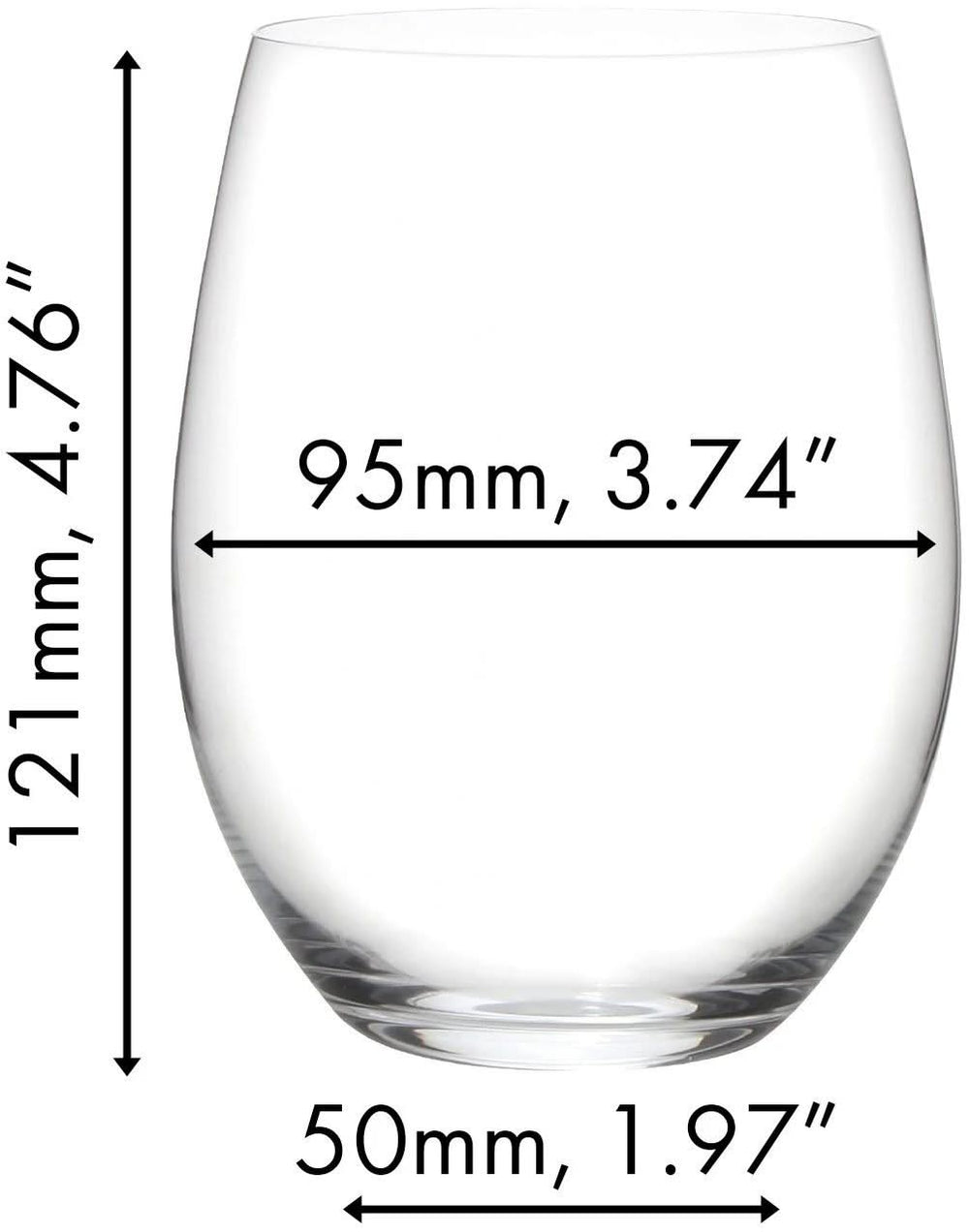 Riedel Rødvinsglassesæt O Wine - 4 stykker med Dekanterkaraf Syrah