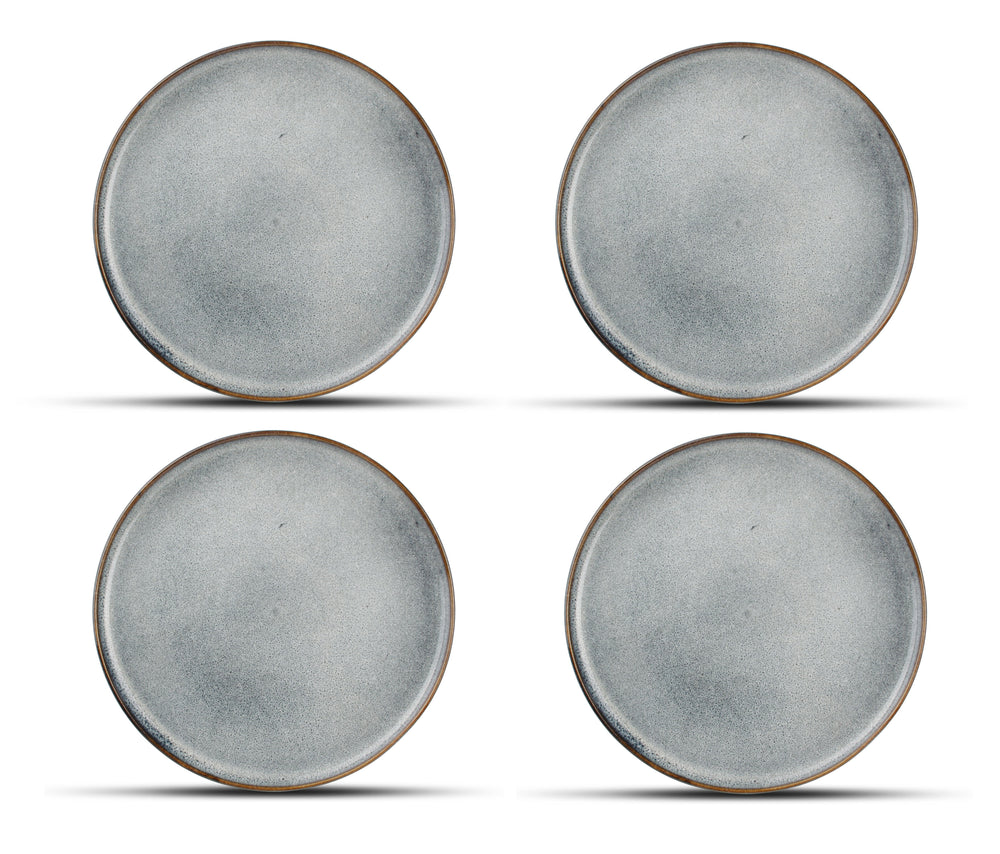 ONA Morgenmadstallerkener / Desserttallerkener Duna Blue ø 21 cm - 4 Stykker