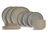Cosy & Trendy Serviesset Onna Sand Green 18-delig / 6 personer - 6 dinerborden, 6 ontbijtborden og 6 dybe borden