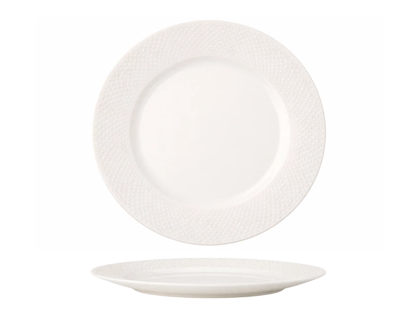 Cookinglife Morgenmadstallerkener / Desserttallerkener - CampVibe - Outdoor - Plast - Brudsikker - Hvid ø 21 cm - 4 Stykker