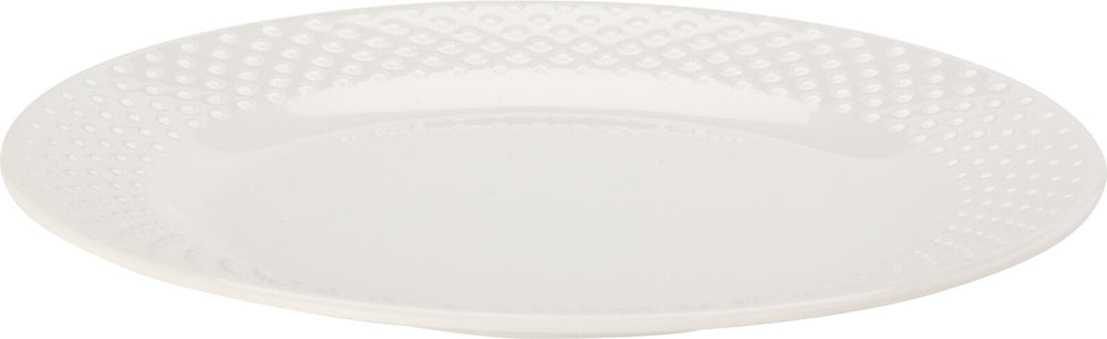 Cookinglife Morgenmadstallerkener / Desserttallerkener - CampVibe - Outdoor - Plast - Brudsikker - Hvid ø 21 cm - 4 Stykker