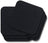 Cookinglife Underlag - Vegan læder - Sort - 10 x 10 cm - 6 stk.