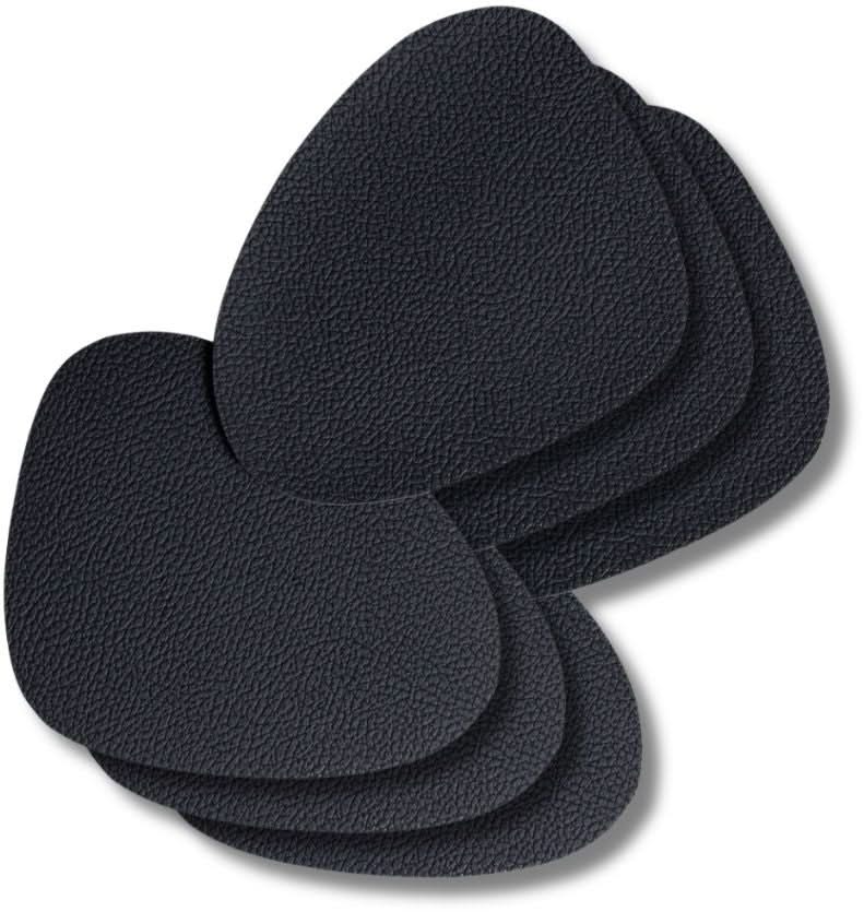 Cookinglife Underlag - Vegan læder - Sort - Økologisk - 13 x 11 cm - 6 stk.