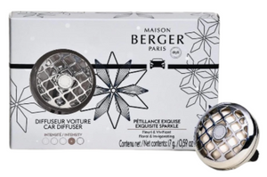 Maison Berger Autoparfum / Autodiffuser - Rosalie Exquisite Sparkle - Med genopfyldning