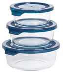 Sareva Glazen Vershoudbakjes Glas - To Go - med Låg - Ovnfade - Cook & Fresh - 3 dele