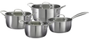 Cookinglife Pannenset Signature Steel 4-Delig RVS - Kookpan ø 16, 20 en 24 cm en Steelpan ø 17.5 cm - egnet til alle varmekilder
