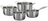 Cookinglife Pannenset Signature Steel 4-Delig RVS - Kookpan ø 16, 20 en 24 cm en Steelpan ø 17.5 cm - egnet til alle varmekilder